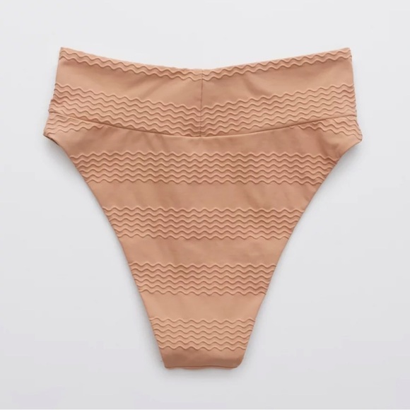 Aerie jacquard knot front scoop top and jacquard high cut cheeky bottoms. Sz Xs - Picture 14 of 14